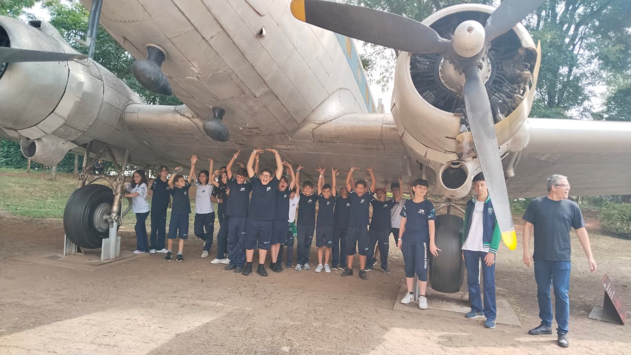 Turma em visita educativa ao Museu Catavento